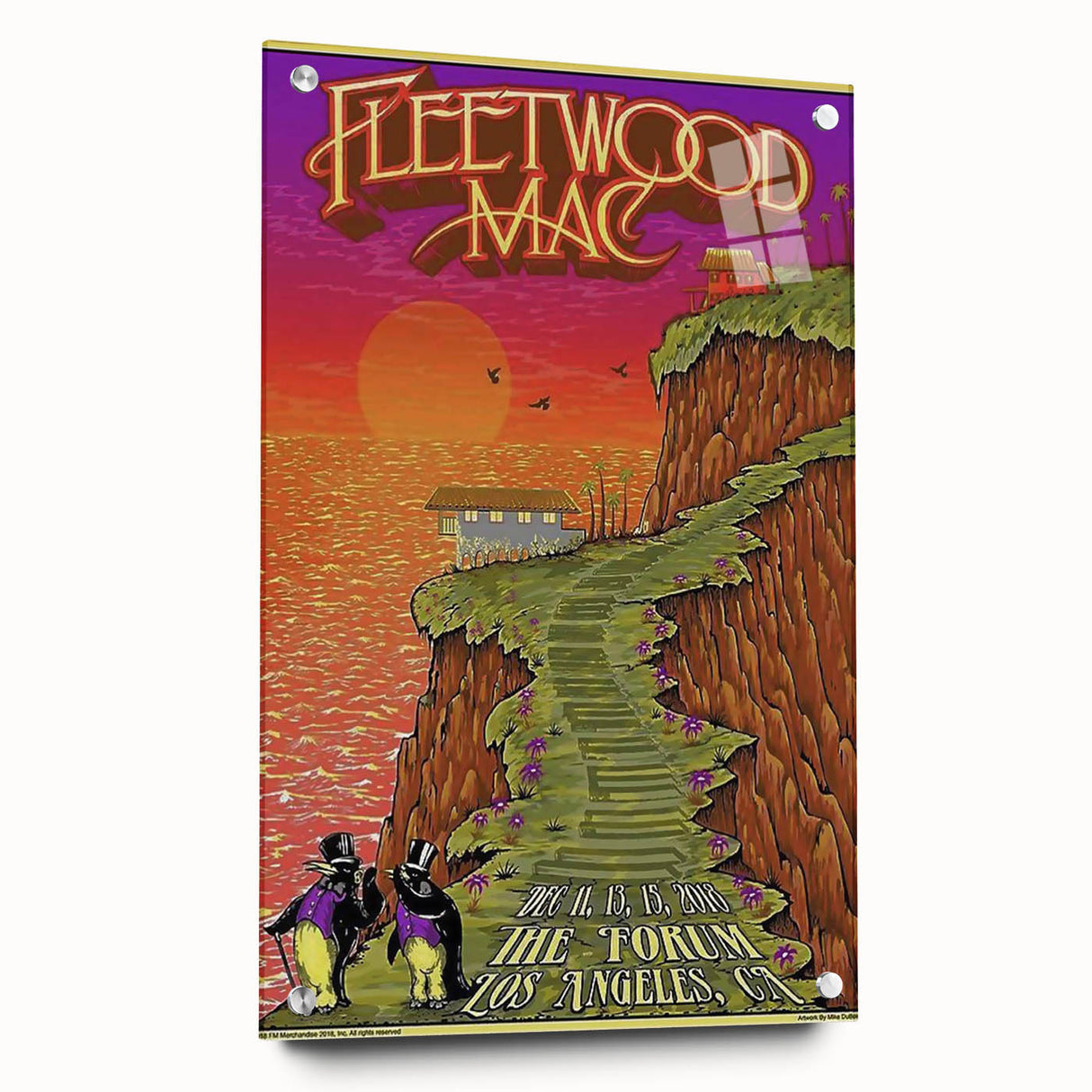 Fleetwood Mac Retro Wall Art - Vintage Prints & Mid-Century Poster