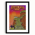 Fleetwood Mac Retro Wall Art - Vintage Prints & Mid-Century Poster