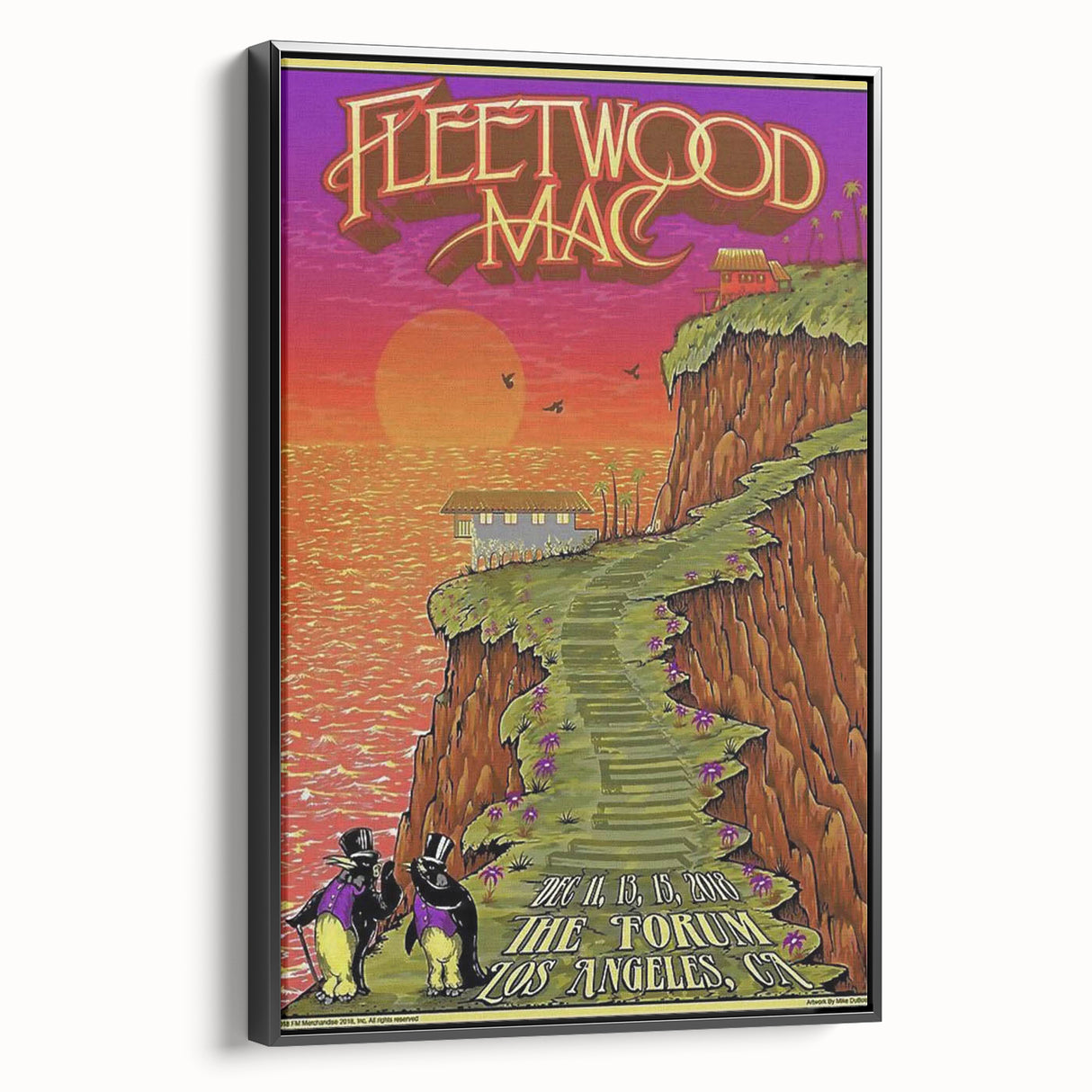 Fleetwood Mac Retro Wall Art - Vintage Prints & Mid-Century Poster