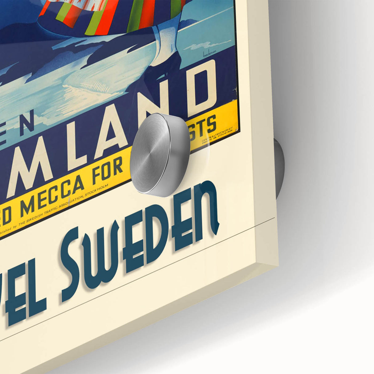 Retro Sweden Travel Poster – Vintage Värmland Art Print