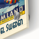Retro Sweden Travel Poster – Vintage Värmland Art Print