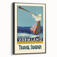 Retro Sweden Travel Poster – Vintage Värmland Art Print