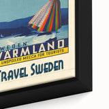 Retro Sweden Travel Poster – Vintage Värmland Art Print