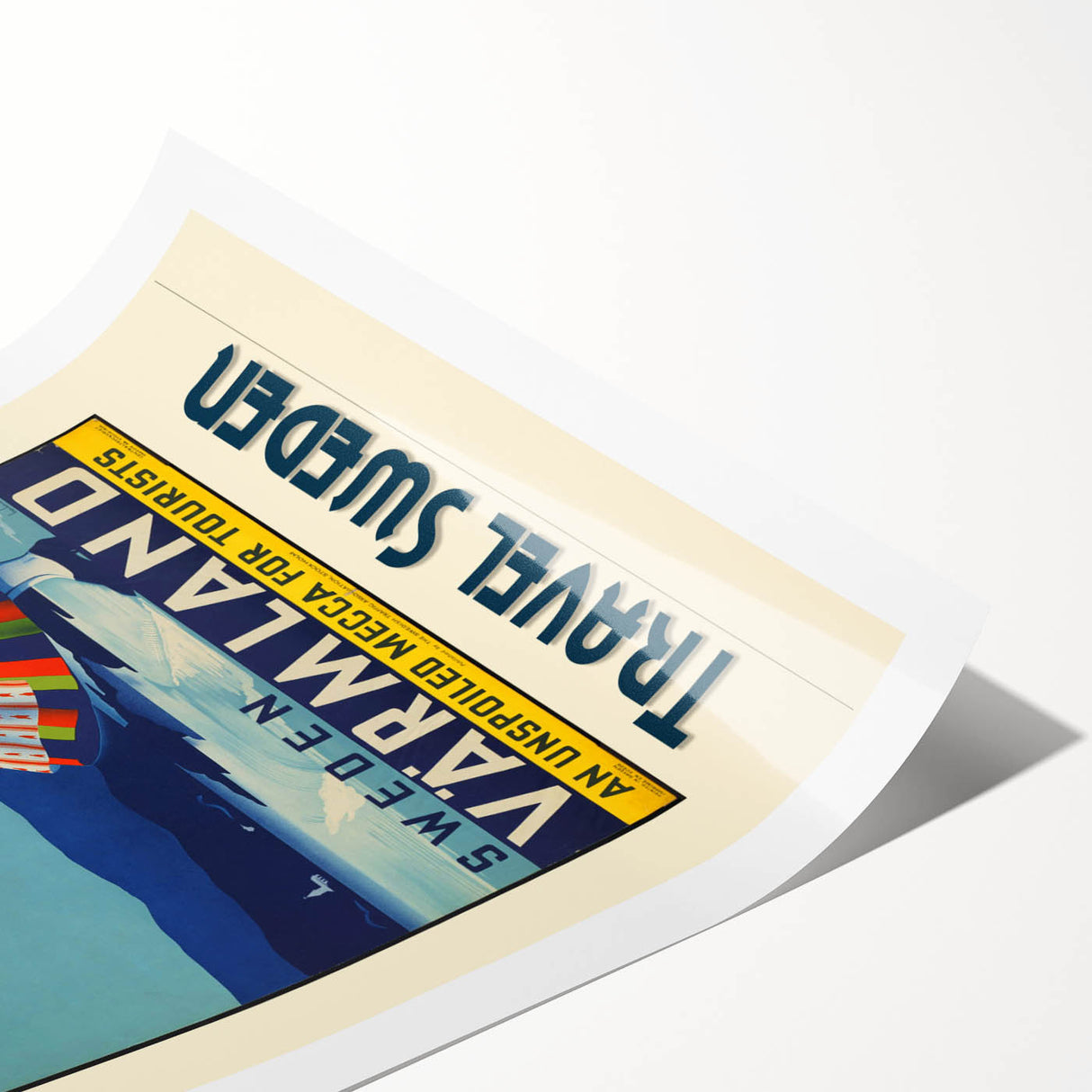 Retro Sweden Travel Poster – Vintage Värmland Art Print