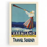 Retro Sweden Travel Poster – Vintage Värmland Art Print