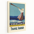 Retro Sweden Travel Poster – Vintage Värmland Art Print