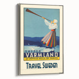 Retro Sweden Travel Poster – Vintage Värmland Art Print
