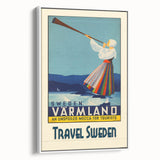Retro Sweden Travel Poster – Vintage Värmland Art Print