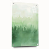 Green Watercolor Abstract Nursery Wall Art – Kids Room Decor