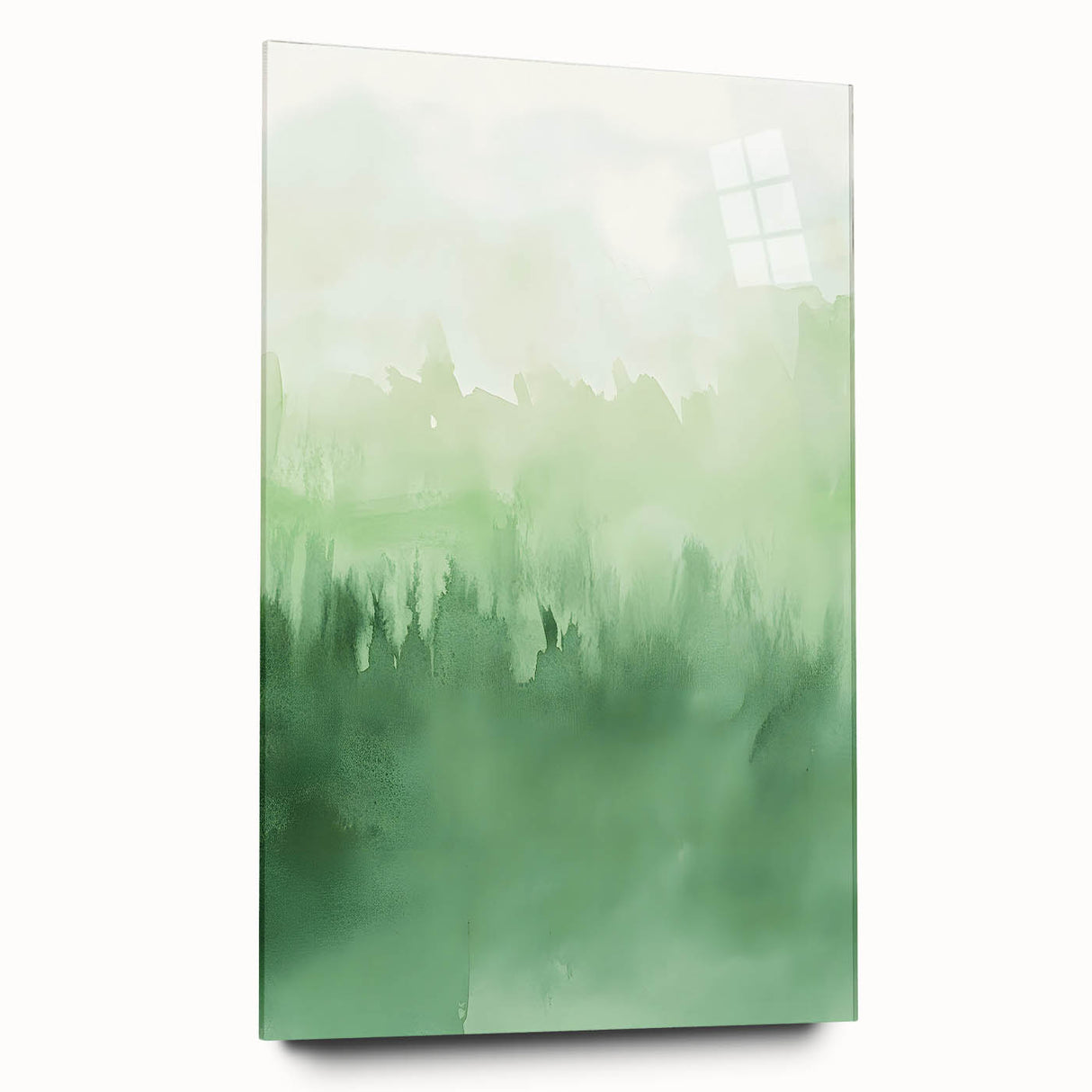 Green Watercolor Abstract Nursery Wall Art – Kids Room Decor