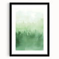 Green Watercolor Abstract Nursery Wall Art – Kids Room Decor