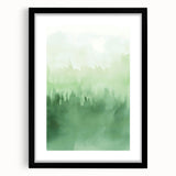 Green Watercolor Abstract Nursery Wall Art – Kids Room Decor