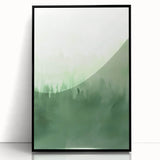 Green Watercolor Abstract Nursery Wall Art – Kids Room Decor