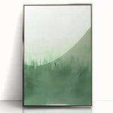 Green Watercolor Abstract Nursery Wall Art – Kids Room Decor