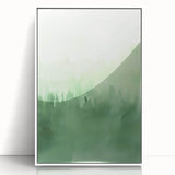 Green Watercolor Abstract Nursery Wall Art – Kids Room Decor