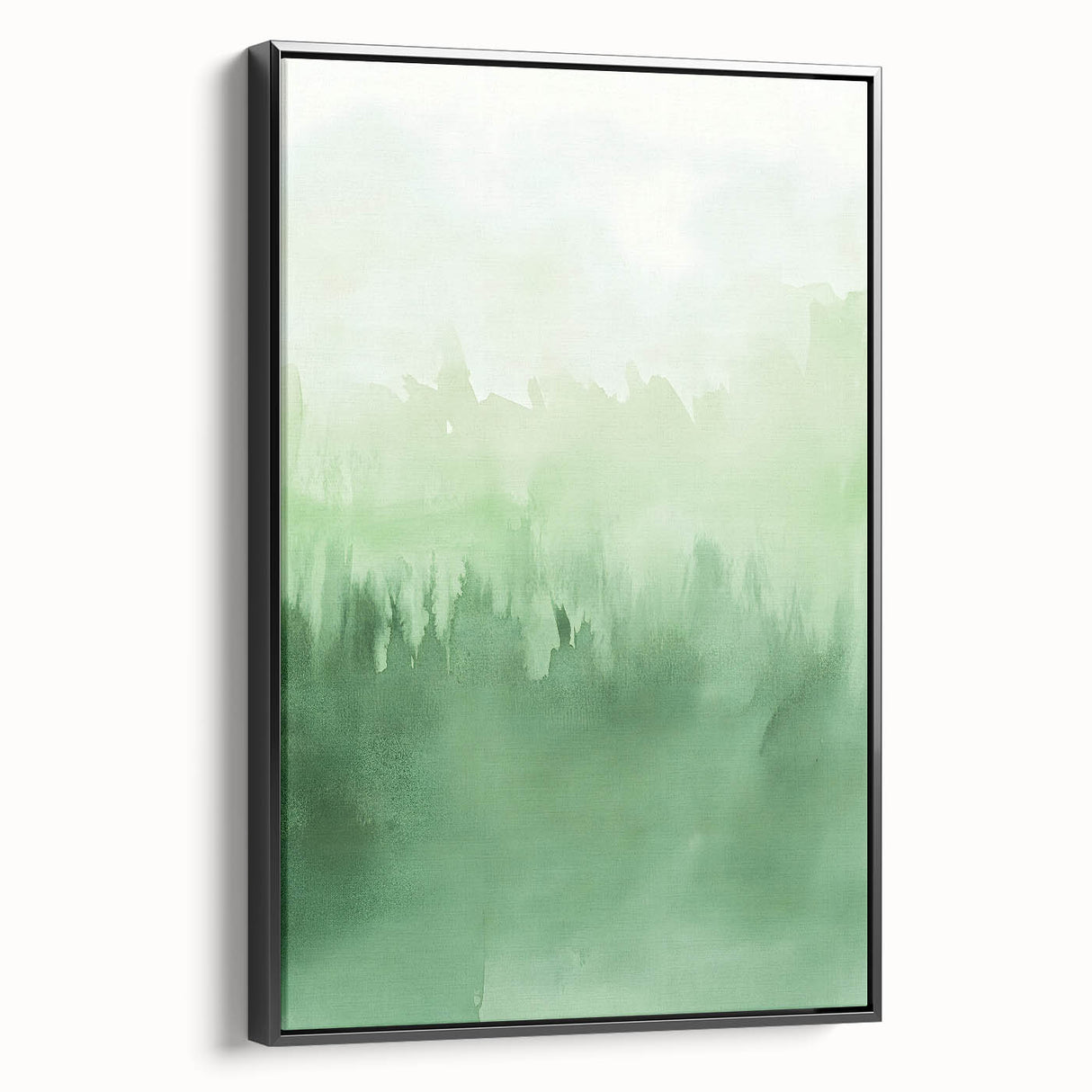 Green Watercolor Abstract Nursery Wall Art – Kids Room Decor