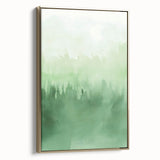Green Watercolor Abstract Nursery Wall Art – Kids Room Decor