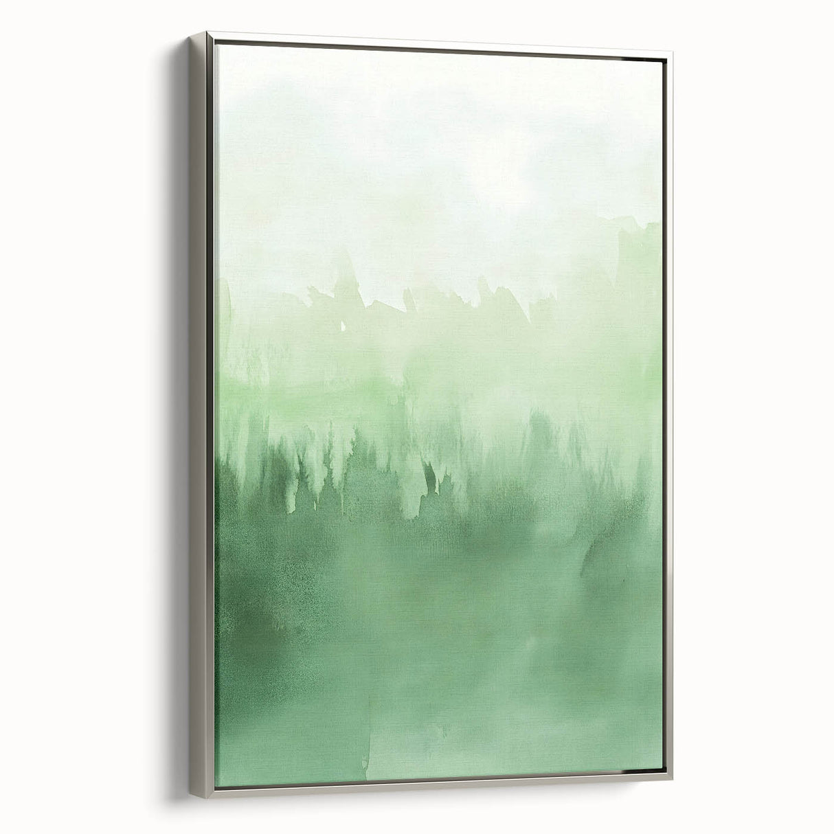 Green Watercolor Abstract Nursery Wall Art – Kids Room Decor