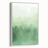 Green Watercolor Abstract Nursery Wall Art – Kids Room Decor