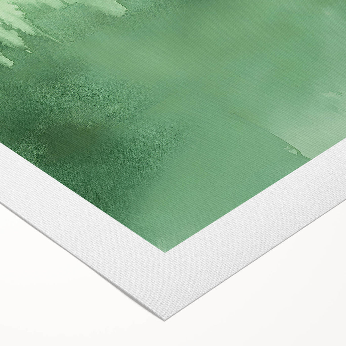 Green Watercolor Abstract Nursery Wall Art – Kids Room Decor