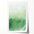 Green Watercolor Abstract Nursery Wall Art – Kids Room Decor