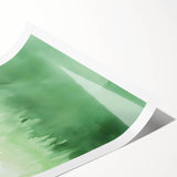 Green Watercolor Abstract Nursery Wall Art – Kids Room Decor