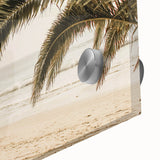 Large abstract wall art on acrylic glass featuring mid-century modernist design in vibrant summer colors.