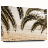 Large abstract wall art on acrylic glass depicting vibrant summer colors, ideal for bedroom or dining room decor.