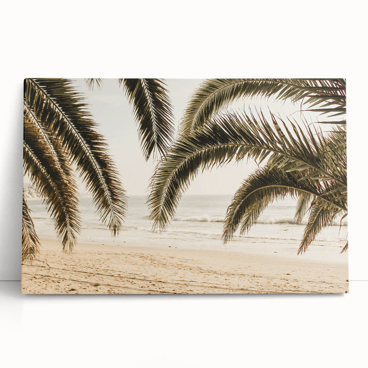 Black and white abstract design on large stretched canvas, ideal for kitchen wall art or bedroom ambiance.