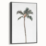 Black and white landscape art painting on a framed canvas, featuring a vintage poster style, ideal for bedroom decor.