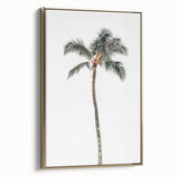 Framed canvas featuring a vintage landscape painting in muted earth tones, suitable as wall art for a bedroom.