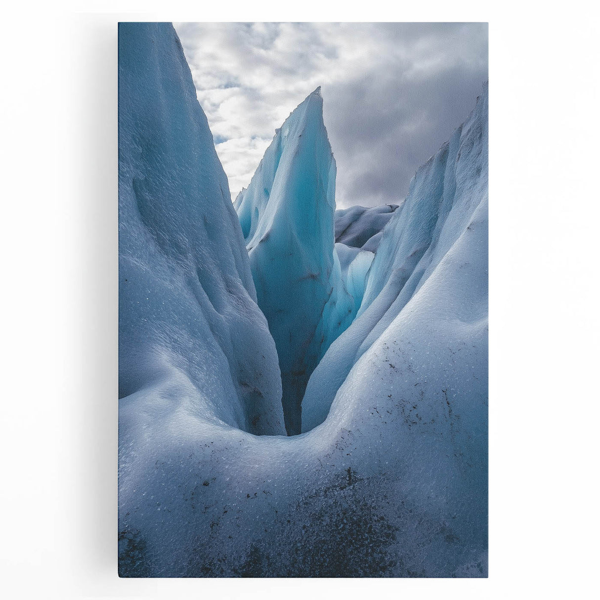 Stunning stretched canvas showcasing a vibrant landscape of dramatic cliffs against a blue sky, perfect for enhancing modern home decor and art collections.