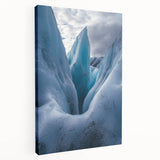 Vibrant stretched canvas artwork depicting a breathtaking cliff landscape under a clear blue sky, showcasing intricate details and rich colors, perfect for home decor.