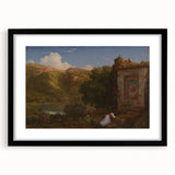 Famous Romantic Era Art: "Il Penseroso" Landscape by Thomas Cole