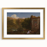 Famous Romantic Era Art: "Il Penseroso" Landscape by Thomas Cole