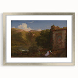 Famous Romantic Era Art: "Il Penseroso" Landscape by Thomas Cole