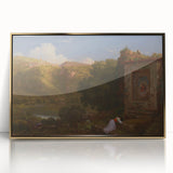 Famous Romantic Era Art: "Il Penseroso" Landscape by Thomas Cole