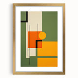 Canvas Art for Dining Area – Geometric Framed Wall Decor