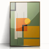 Canvas Art for Dining Area – Geometric Framed Wall Decor