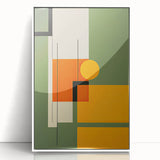 Canvas Art for Dining Area – Geometric Framed Wall Decor