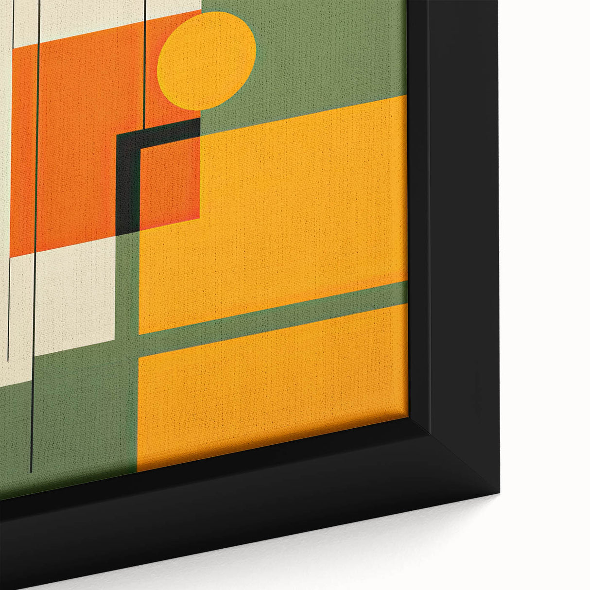 Canvas Art for Dining Area – Geometric Framed Wall Decor