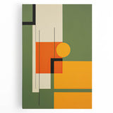 Canvas Art for Dining Area – Geometric Framed Wall Decor