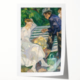 Expressionism Wall Art - In the Priest's Garden by Edvard Weie