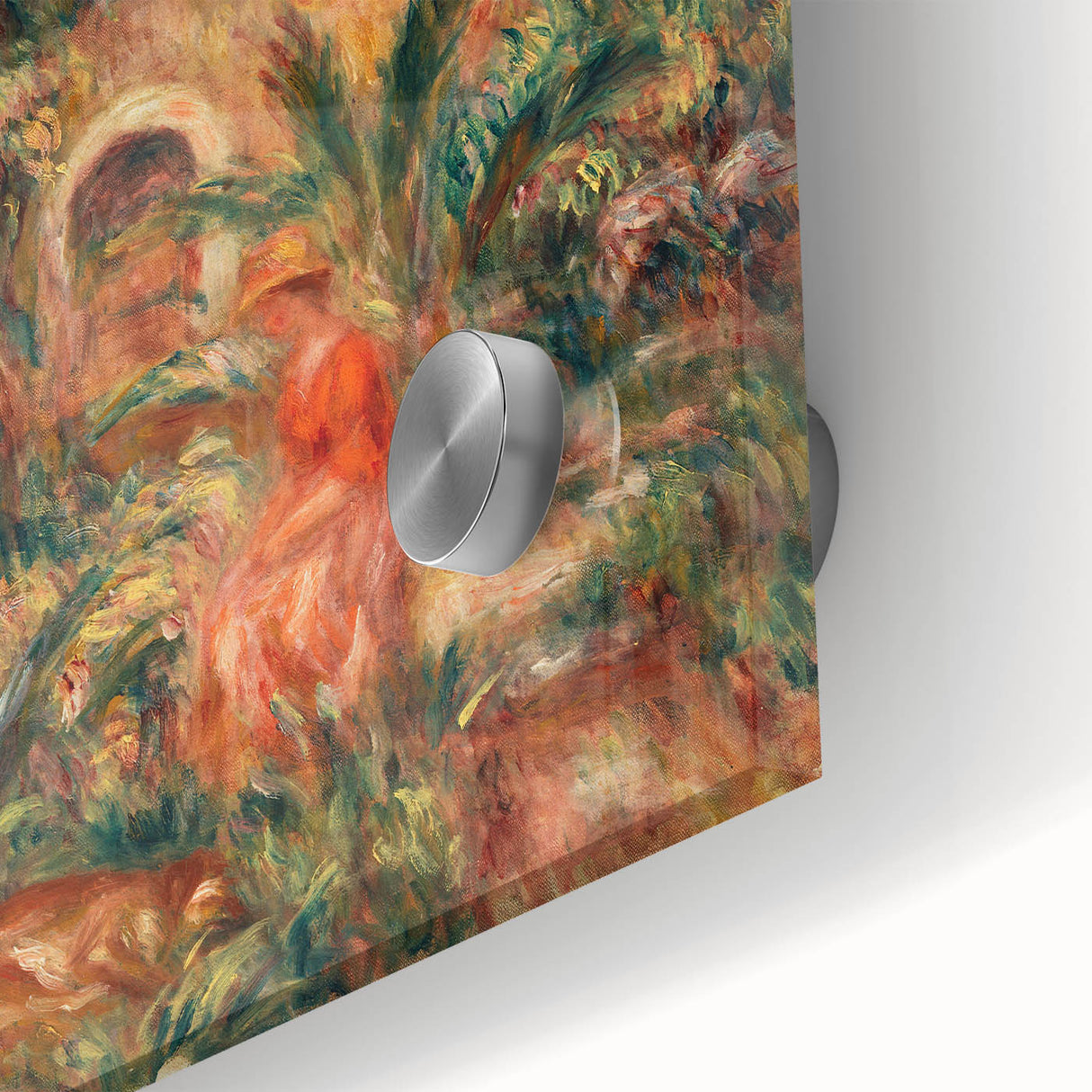 Farmhouse by Renoir: Idyllic Impressionist Garden Scene Wall Art