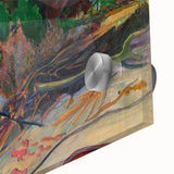 Tropical Landscape Wall Art - Modern Decor with Hibiscus Tree Scene