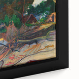 Tropical Landscape Wall Art - Modern Decor with Hibiscus Tree Scene