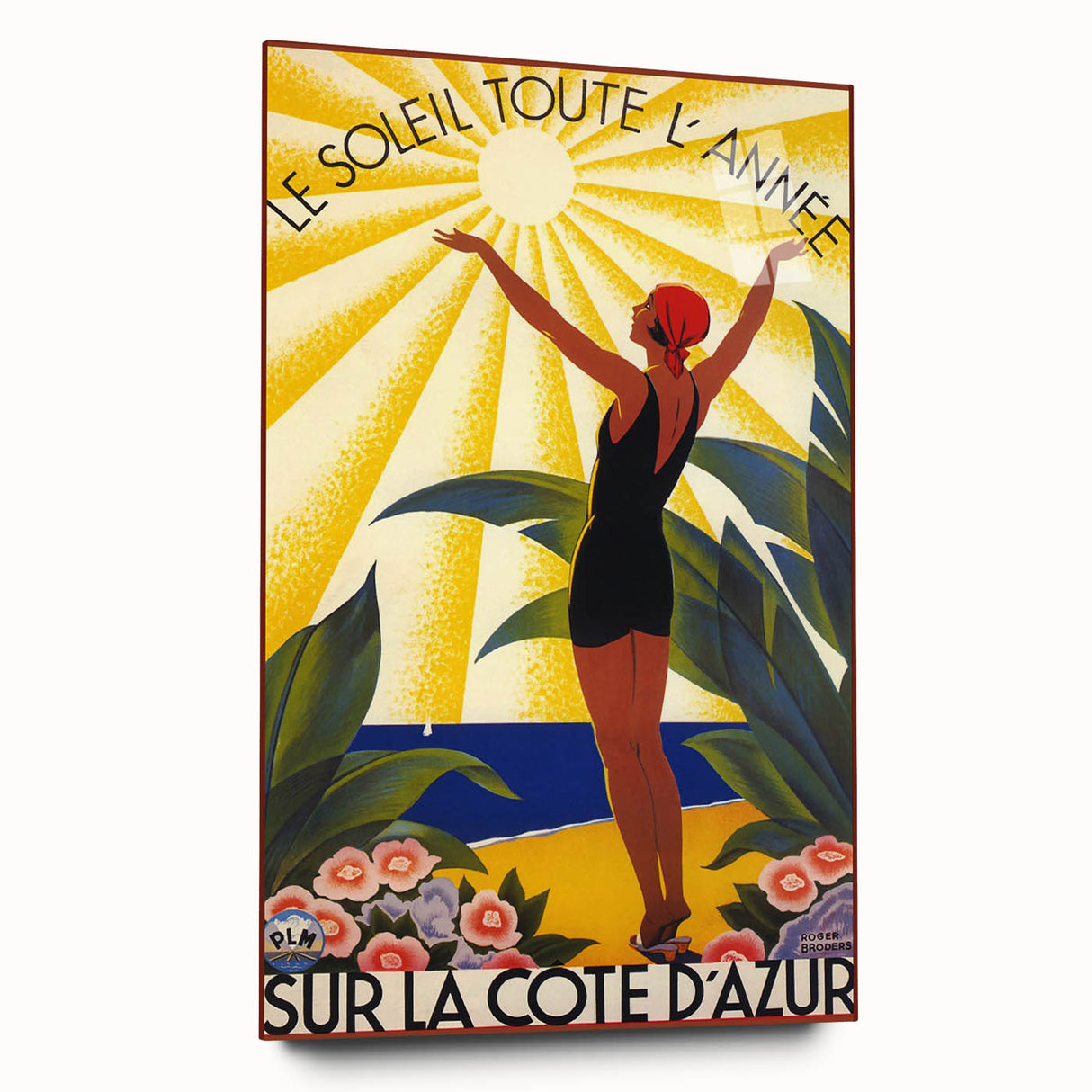 Retro Côte d'Azur Poster – Vintage French Riviera Art