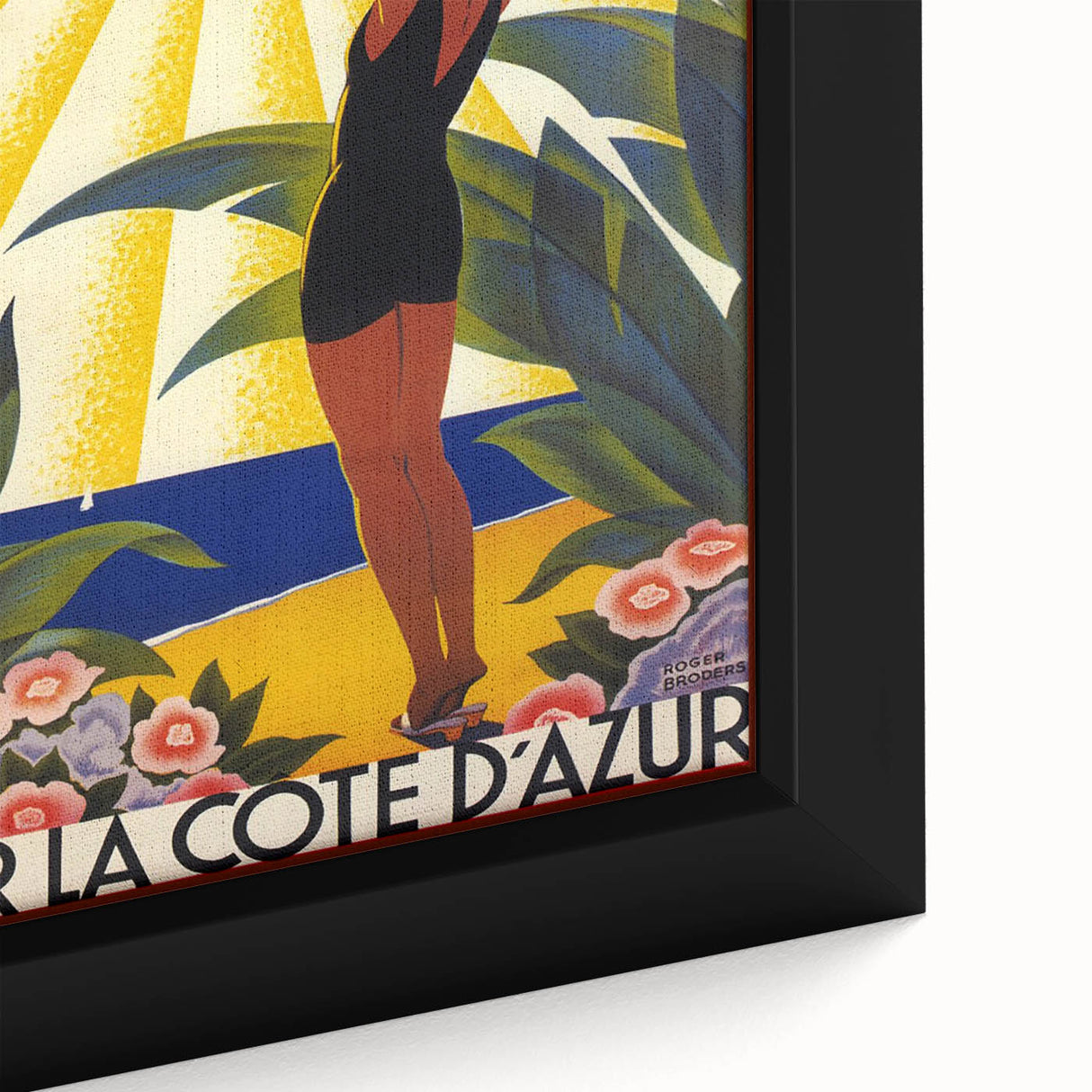 Retro Côte d'Azur Poster – Vintage French Riviera Art