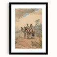 Two Scouts Art Print - Winslow Homer Realism Western Landscape Decor