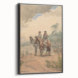 Two Scouts Art Print - Winslow Homer Realism Western Landscape Decor